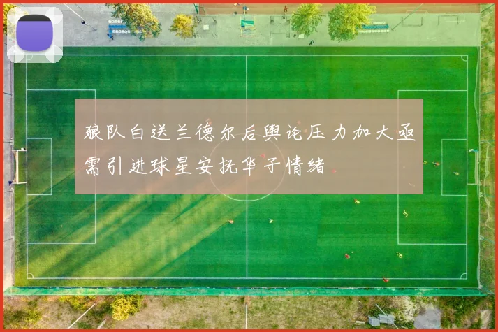狼队白送兰德尔后舆论压力加大亟需引进球星安抚华子情绪